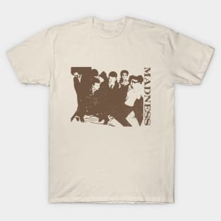 Madness - Silhouette Retro Dark Brown T-Shirt